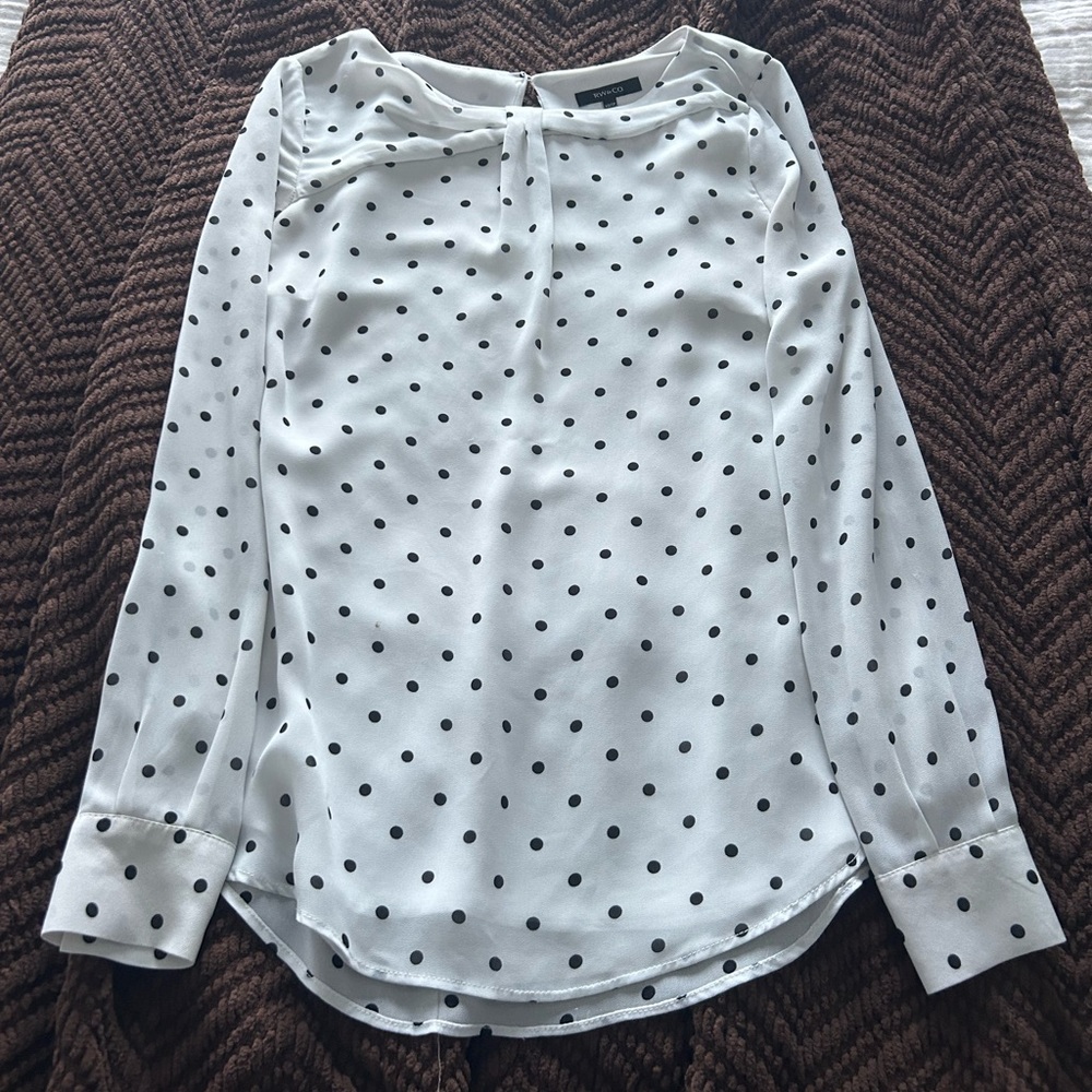 Polka dot blouse